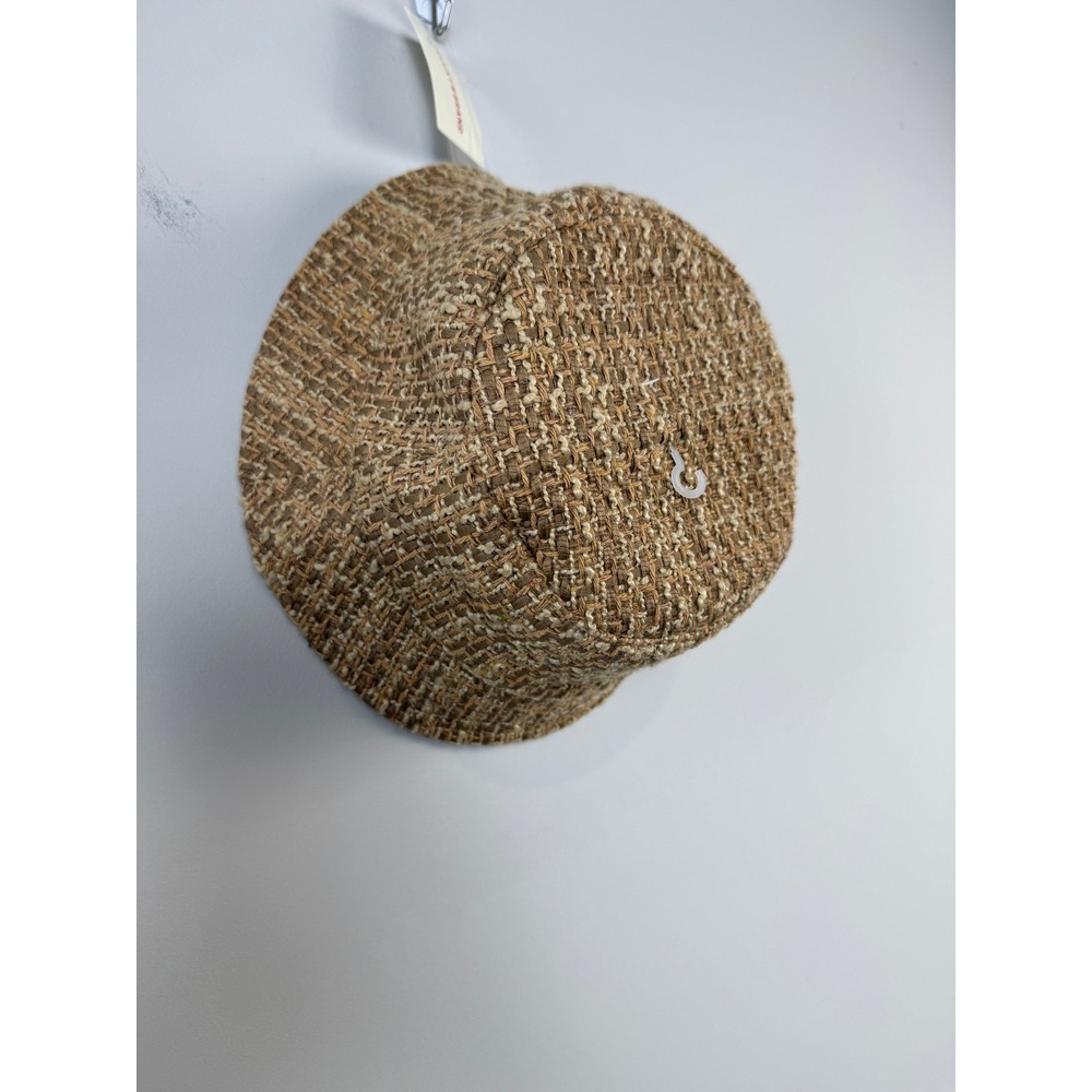 Lucky Brand Tweed Bucket Hat Brown Tan Textured Multi Style LK00193 NWT One Size